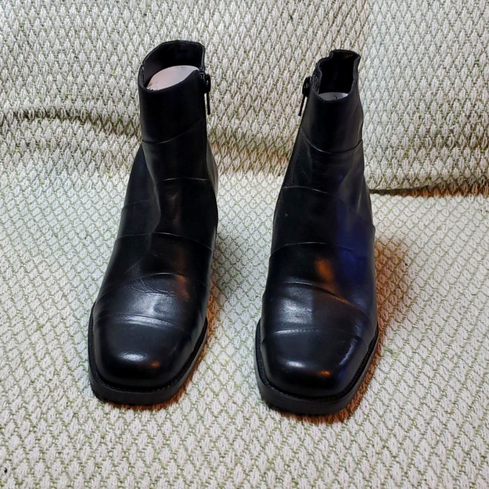 Diba Cuba black Brazilian leather boots sz 6. - Picture 3 of 9
